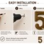 Hammered Brass House Number Plaque, thumbnail 8 of 12