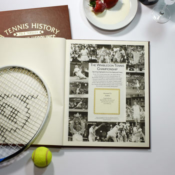 Personalised Wimbledon Tennis Gift Book, 2 of 10