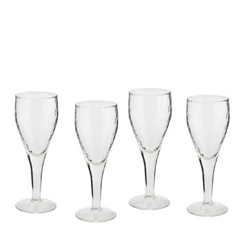 Set Of Two Hammered Sparkling Wine Glasses, 3 of 3