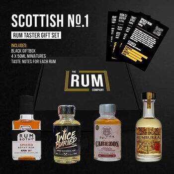 Scottish Rum Taster Set Gift Box One, 6 of 6