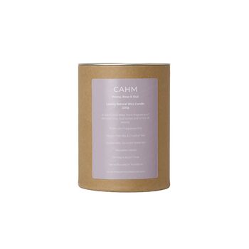 Peony Rose And Oud Candle In Amber Glass, 4 of 5