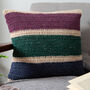 Rainbow Stripe Cushion Crochet Kit, thumbnail 5 of 12