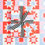 Luxury Patchwork Christmas Wrapping Paper, Red, thumbnail 1 of 5