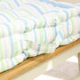 Pastel Stripe Organic Cotton Chair Cushions, thumbnail 3 of 6