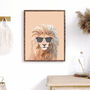 Original Artwork Beige Lion Wearing Sunglasses, thumbnail 1 of 3