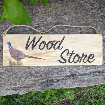 Personalised Wooden Sign With Illustration, 2 of 12