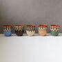 Set Of Five Ceramic Espresso Cups, Mix Colours, thumbnail 1 of 5