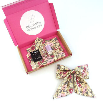 Make Your Own Floral Bow Hairclip Kit, 2 of 6