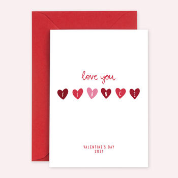 Love You Fiancé Valentine's Card, 2 of 6