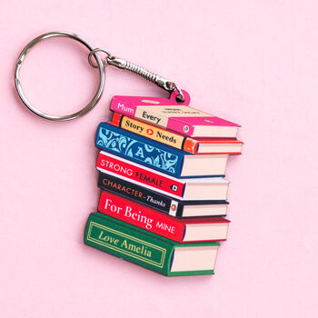 Personalised Books Keyring For Mum, 4 of 8