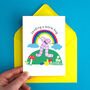 Sending A Hug Worm Rainbow Card, thumbnail 3 of 5