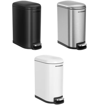 Ten Litre Pedal Bathroom Bin With Soft Close Lid, 7 of 7