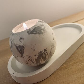 Concrete Sphere Tea Light Holder, 5 of 6
