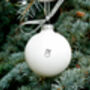 Christmas Bauble With Tiny Snowman, thumbnail 2 of 6