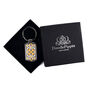 Orange Fox Flower Millefiori Handprinted Keyring, thumbnail 6 of 11