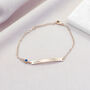 Personalised Rose Gold Plated Birth Crystal Bracelet, thumbnail 8 of 12