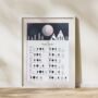 Wolf 2026 Lunar Calendar A4 Print, thumbnail 1 of 5