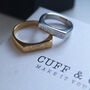 Gold Colour Personalised Signet Ring, thumbnail 4 of 7