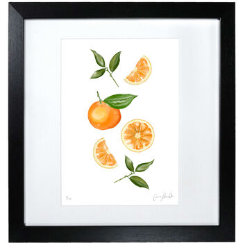 Orange Illustrated Art Print | Citrus Inspired Art, 3 of 3