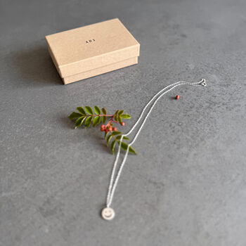 Joy Sterling Silver Smiley Necklace, 6 of 10