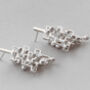 Silver Kinetic Stud Earrings For Relaxation, thumbnail 2 of 6