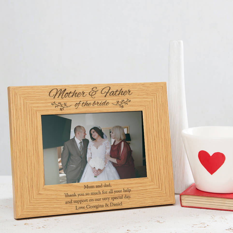 Personalised Mother And Father Of The Bride Frame, 1 of 5