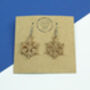 Snowflake Glitter Earrings, thumbnail 7 of 10