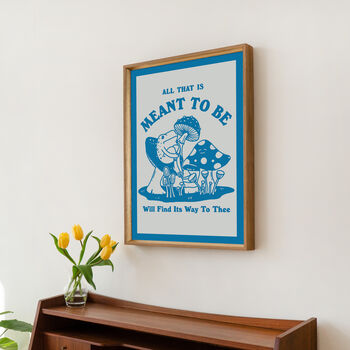 'All Thats Meant To Be' Frog Print Ouline Only, 8 of 10