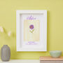 Personalised Birth Flower Framed Print, thumbnail 3 of 12