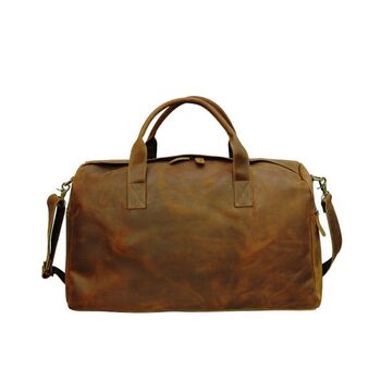 Large Genuine Leather Holdall, 10 of 12