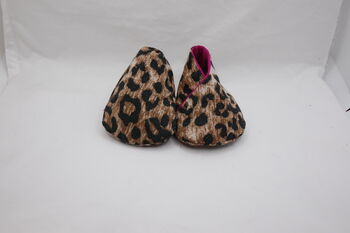 Leopard Print Eco Baby Shoes, 6 of 6