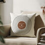Personalised Vinyl Favourite Lyrics Cushion | Father's Day Gift, thumbnail 1 of 7