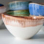 Porcelain Angled Large Bowl, Irregular Shape, thumbnail 2 of 5