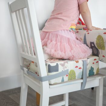 Toddler Children's Chair Booster Cushion Woodland Cream, 8 of 9