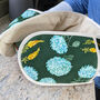 Luxury Floral Hydrangea And Snapdragon Oven Gloves, thumbnail 2 of 5