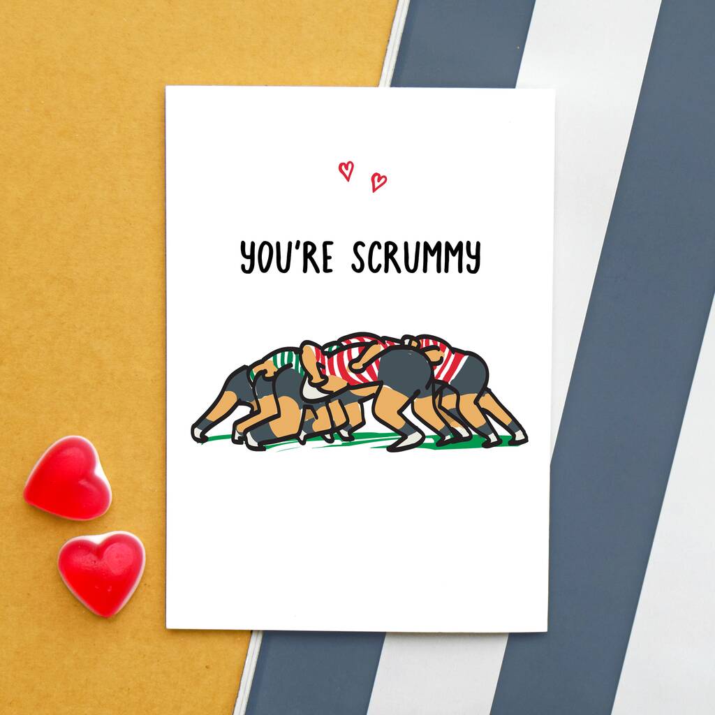 Funny Rugby Valentine's Card, 1 of 2
