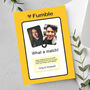 Dating Profile Personalised Wedding Card, thumbnail 1 of 4