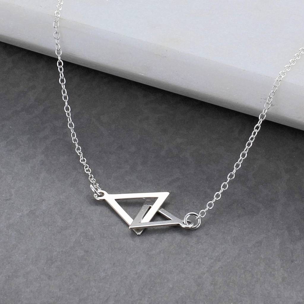 interlocking triangles necklaces by francesca rossi designs ...