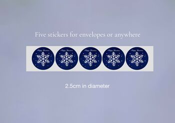 Five White Christmas Snowflake Butterfly Cards, 3 of 11