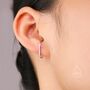 Sterling Silver Minimalist Skinny Earlobe Cuff Earring, thumbnail 6 of 12