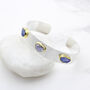 Tanzanite And Iolite Gemstone Sterling Silver Bracelet, thumbnail 2 of 5