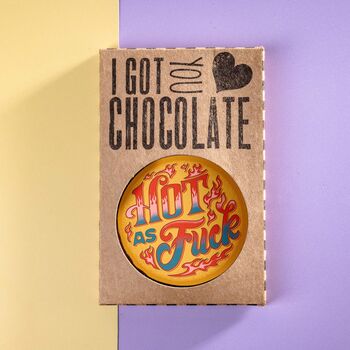 'Hot As Fuck' Cheeky Valentine's Chocolate Gift, 2 of 8