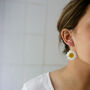 Daisy Flower Sterling Silver Or Gold Plated Earrings, thumbnail 8 of 12