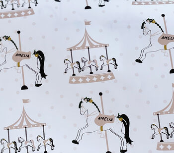 Personalised Carousel Wrapping Paper, 3 of 7