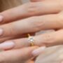 Two Ct Round Solitaire Moissanite Engagement Ring, thumbnail 8 of 9