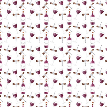 Red Wine Glass Wrapping Paper – Elegant And Sophisticated, 3 of 9