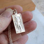 Rectangular St Christopher Silver Necklace, thumbnail 2 of 5