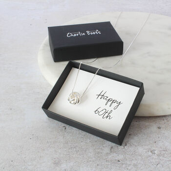 60th Birthday Circles Ring Necklace, 6 of 9