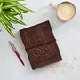 Indra Celtic Closed Triskelion Symbol Leather Journal, thumbnail 1 of 9
