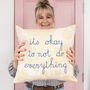 Cushion Embroidery Kit It's Ok To Not Do Everything, thumbnail 1 of 3